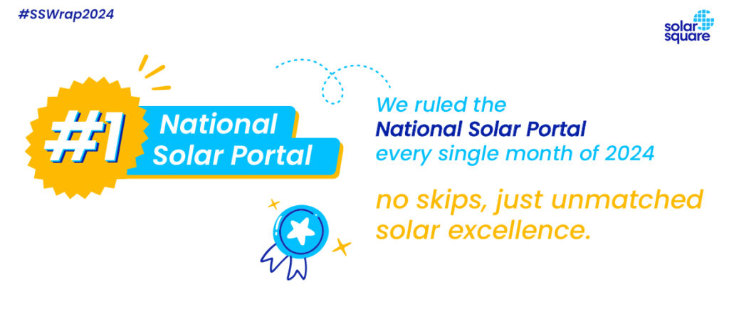 SolarSquare number 1 on National Solar Portal