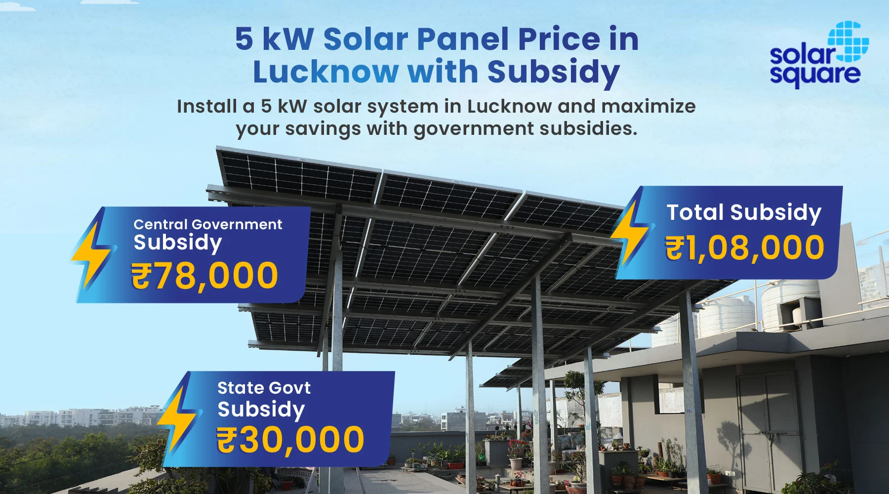 5 kW Solar Panel Price in Bhopal with Subsidy