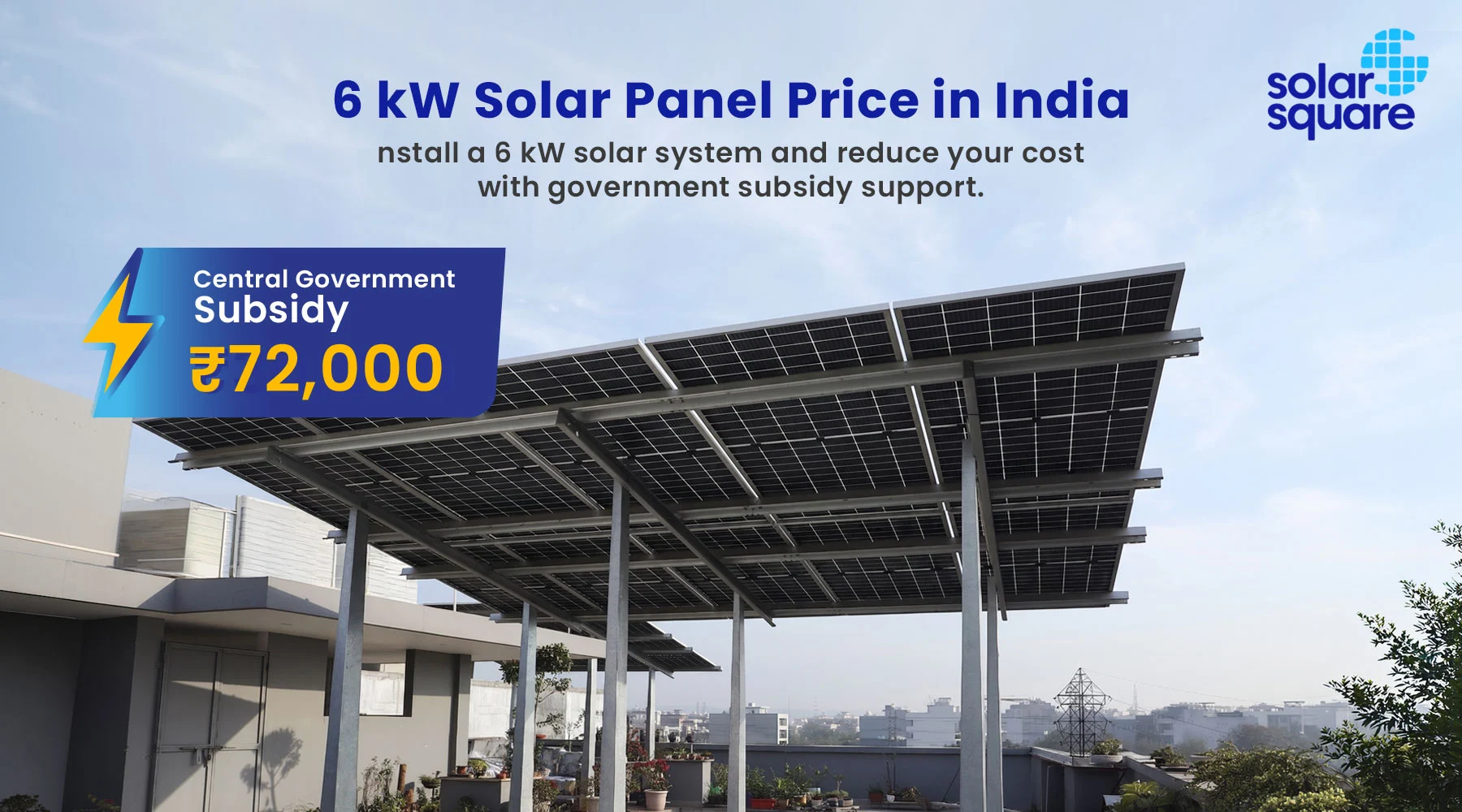 6 kW Solar System Price in India