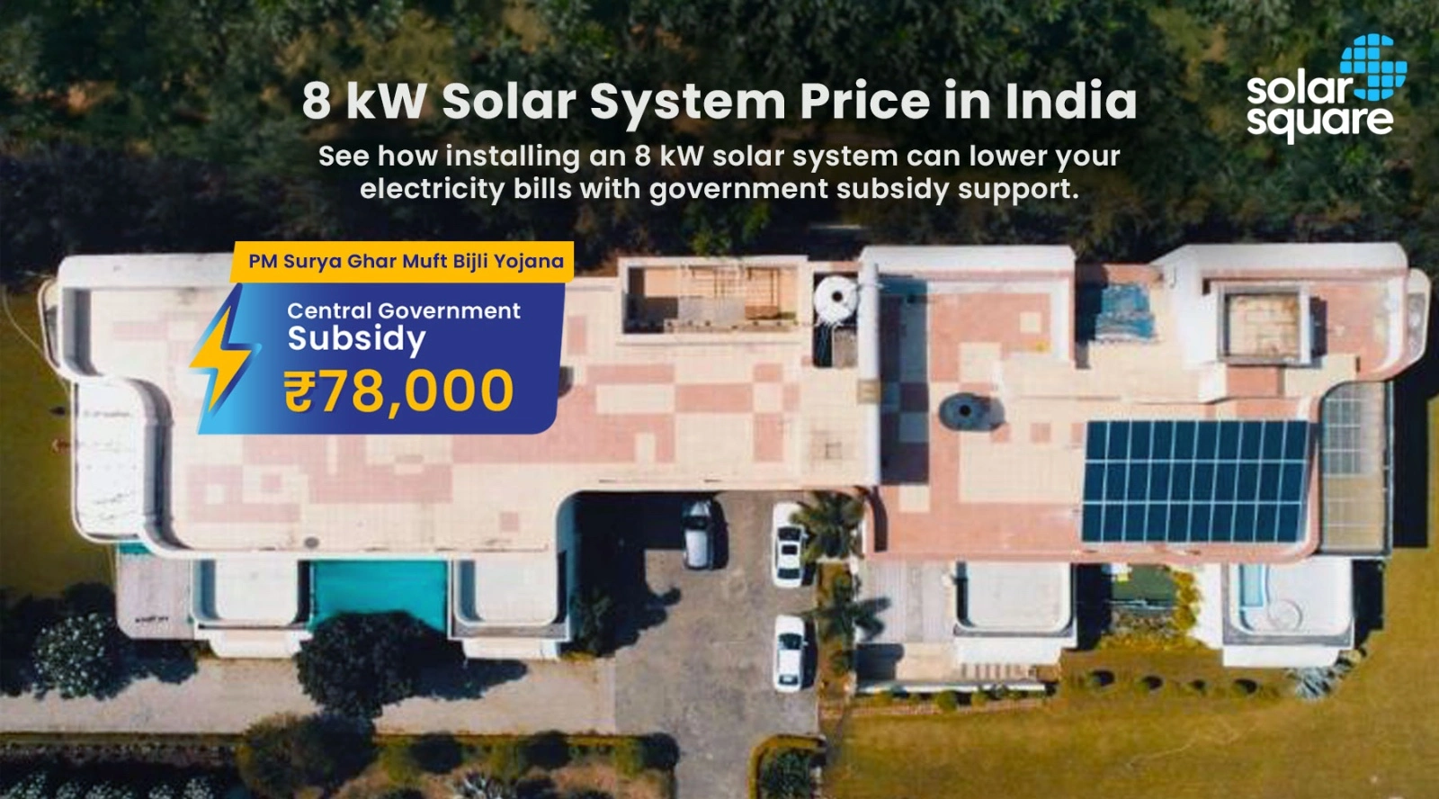 8 kW Solar System Price with subsidy