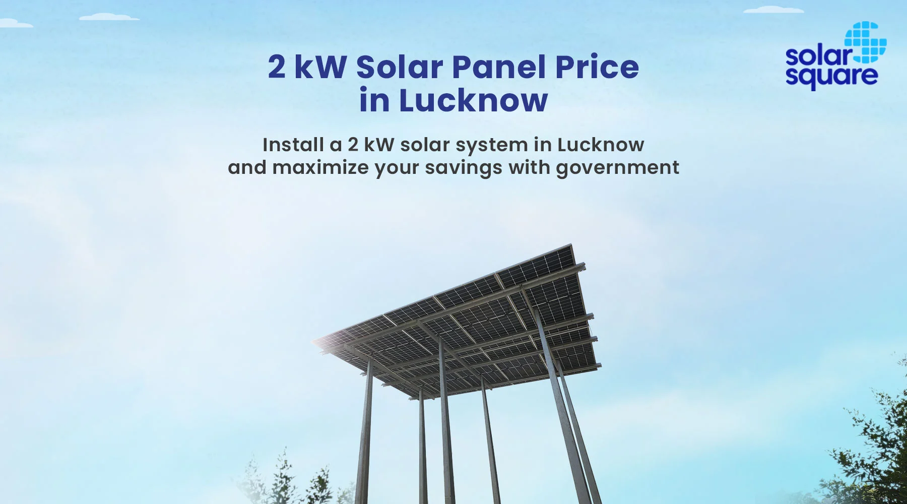 2-kW Solar Panel System in Lucknow