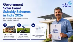 Different Types of Government Solar Panel Subsidy Schemes in India in 2026
