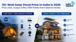110-Watt Solar Panel Price in India in 2026: Explore Types and Working