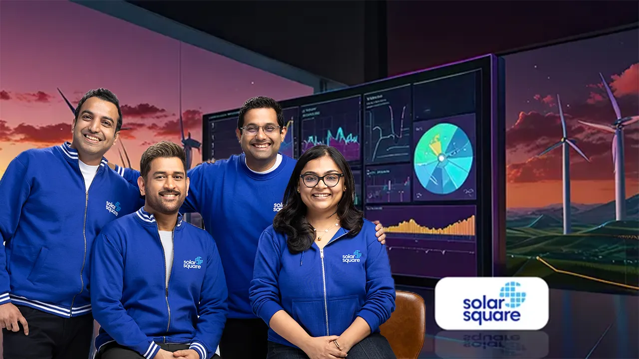 MS Dhoni invests in SolarSquare is Brand Ambessador